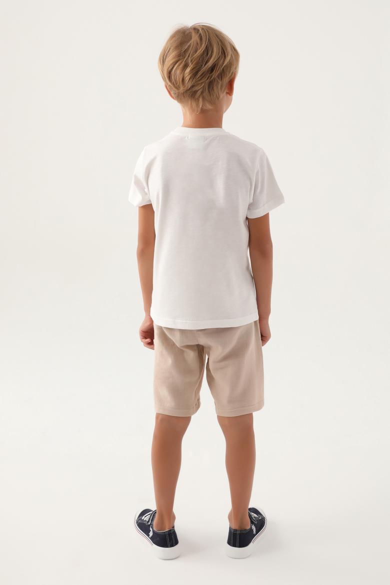 Erkek Çocuk Bej Pijama Takımı - 50291598015