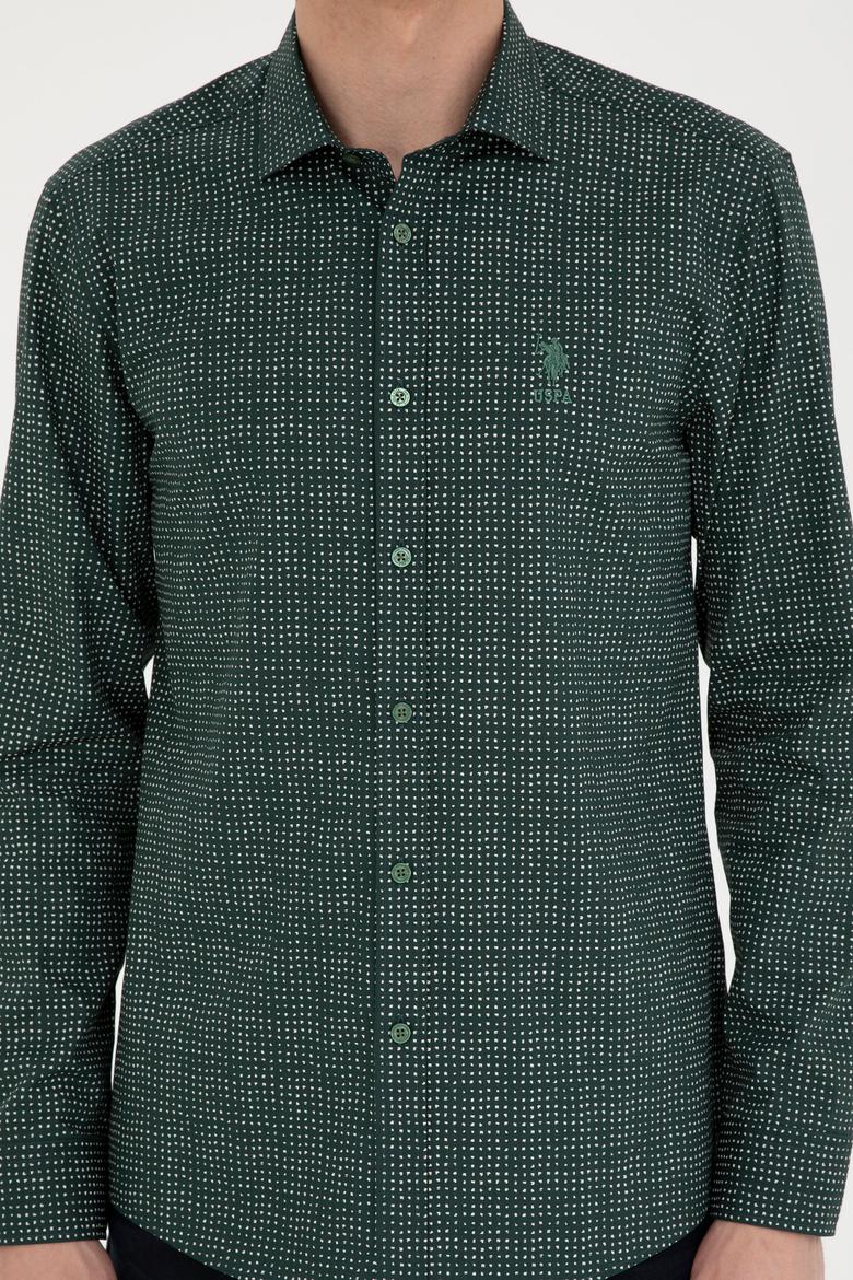 Erkek Yeşil Uzun Kollu Gömlek - 50272369016