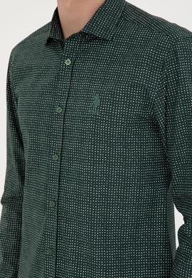 Erkek Yeşil Uzun Kollu Gömlek - 50272369016