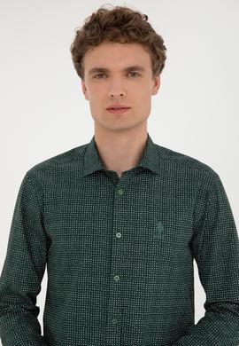 Erkek Yeşil Uzun Kollu Gömlek - 50272369016
