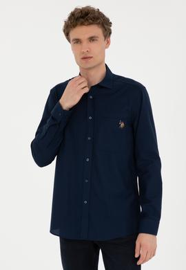 Erkek Lacivert Uzun Kollu Gömlek - 50272708001