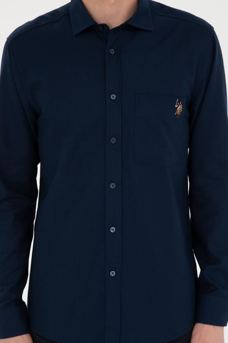 Erkek Lacivert Uzun Kollu Gömlek - 50272708001