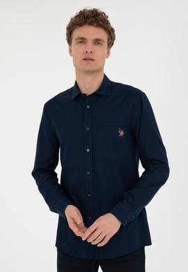 Erkek Lacivert Uzun Kollu Gömlek - 50272708001