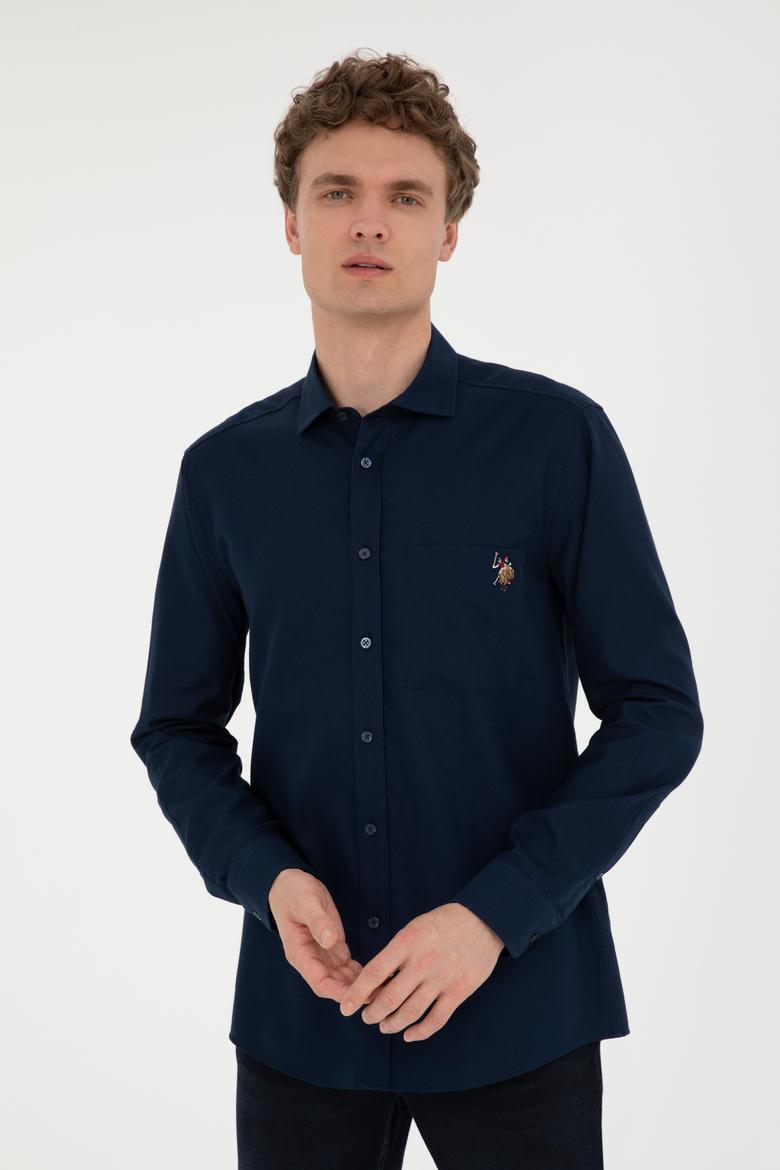 Erkek Lacivert Uzun Kollu Gömlek - 50272708001