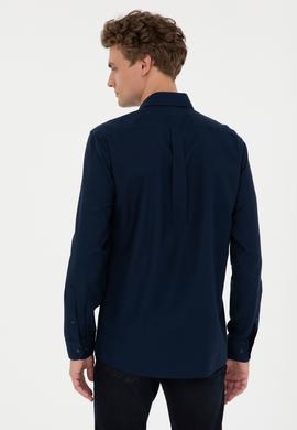 Erkek Lacivert Uzun Kollu Gömlek - 50272708001