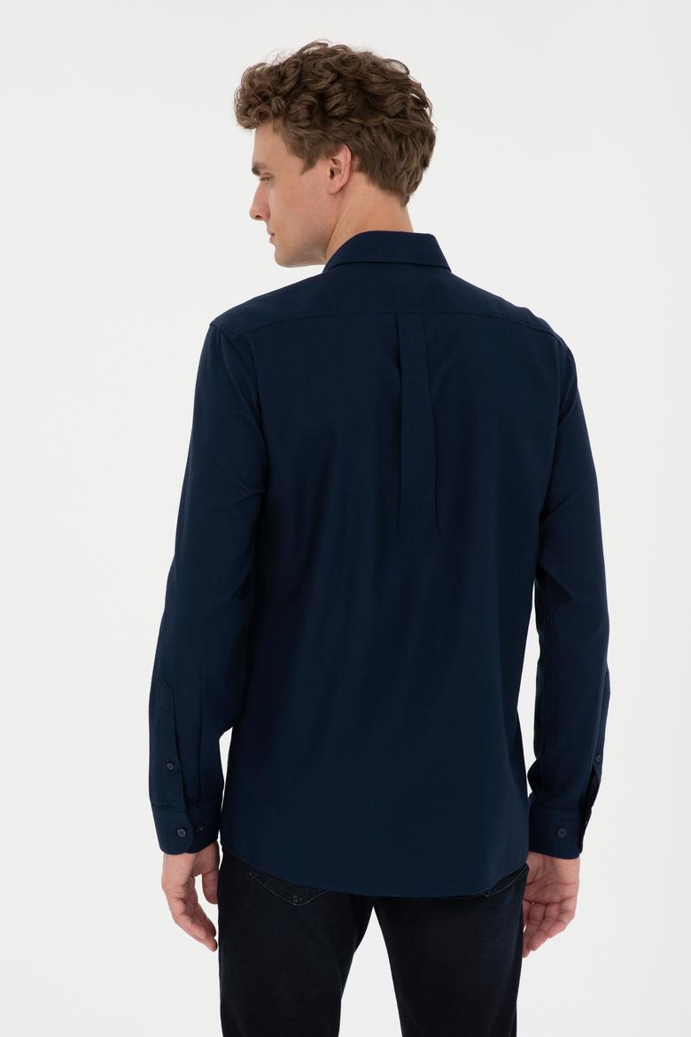Erkek Lacivert Uzun Kollu Gömlek - 50272708001