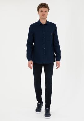 Erkek Lacivert Uzun Kollu Gömlek - 50272708001