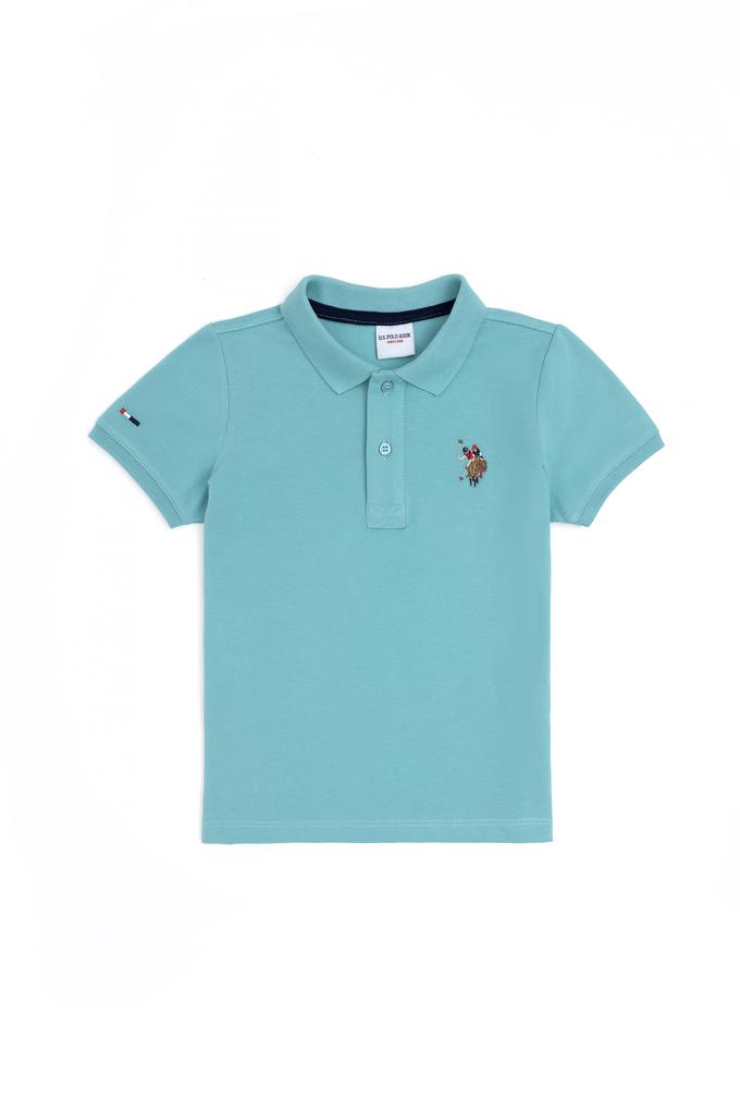 Erkek Çocuk Mint Basic Polo Yaka Tişört