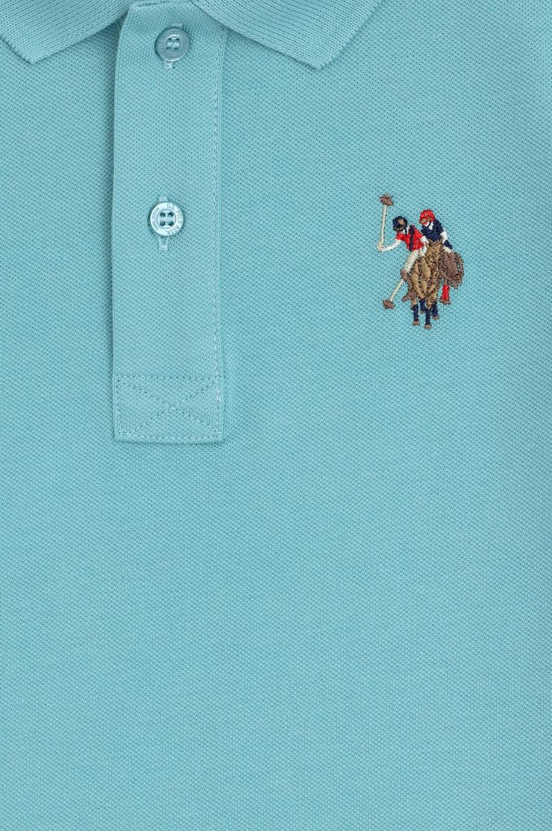 Erkek Çocuk Mint Basic Polo Yaka Tişört