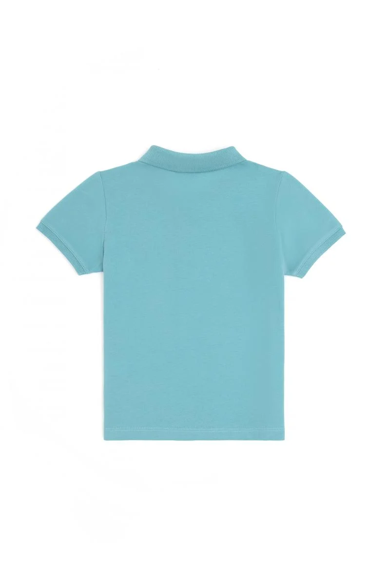Erkek Çocuk Mint Basic Polo Yaka Tişört