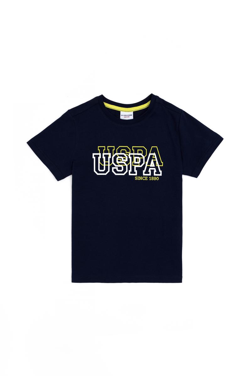 Erkek Çocuk Lacivert Basic Bisiklet Yaka Tişört