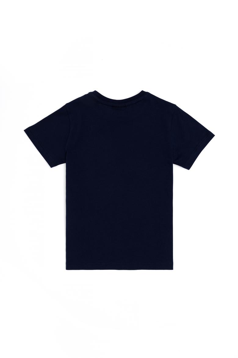 Erkek Çocuk Lacivert Basic Bisiklet Yaka Tişört - 50288070018