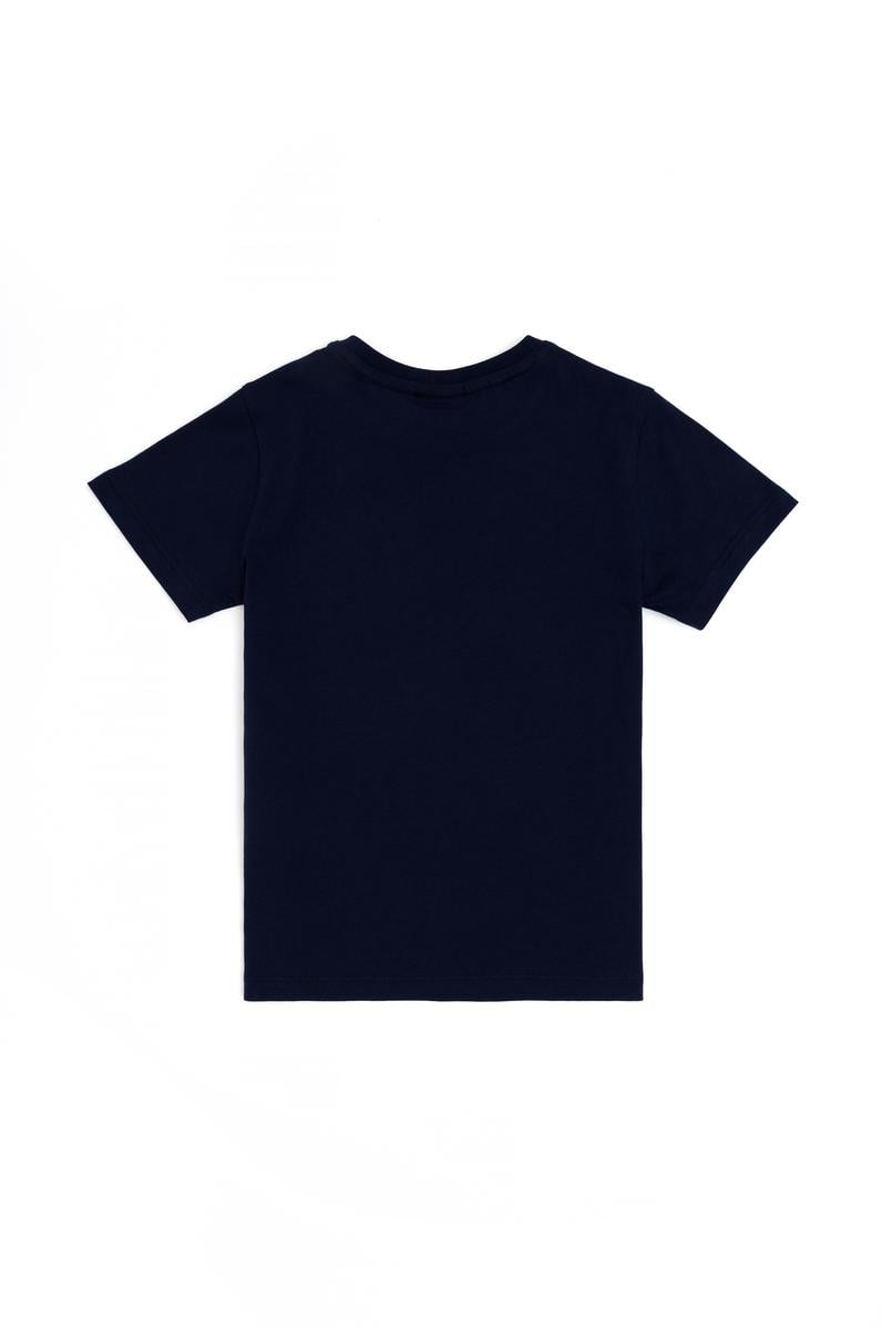Erkek Çocuk Lacivert Basic Bisiklet Yaka Tişört