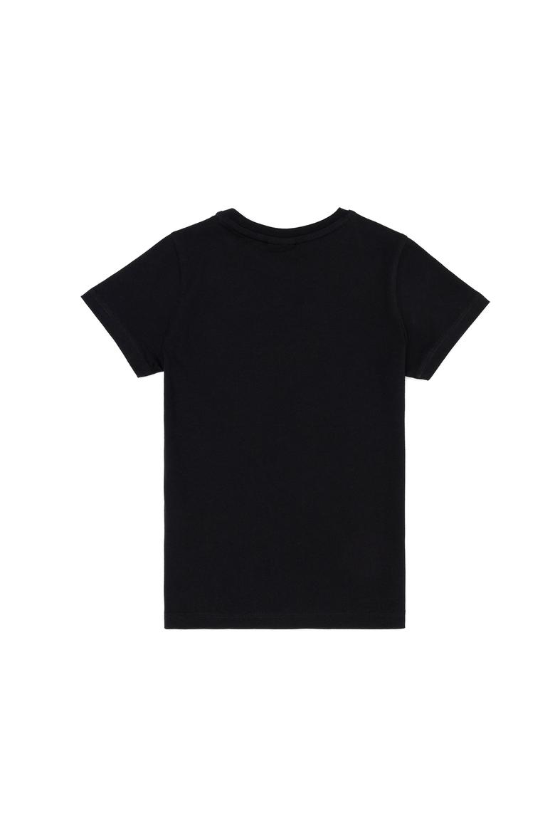 Erkek Çocuk Siyah Basic Bisiklet Yaka Tişört - 50288070065