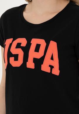 Kadın Siyah Bisiklet Yaka Basic Tişört - 50280036054