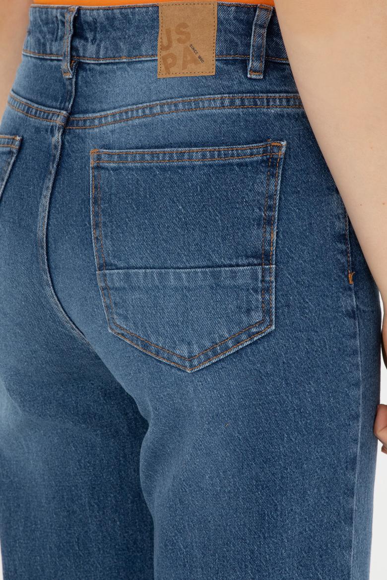 Kadın Mavi Jean Pantolon - 50282813007