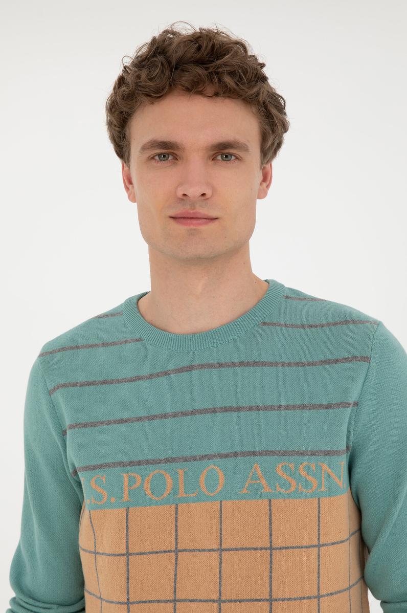 Erkek Kum Bisiklet Yaka Kazak