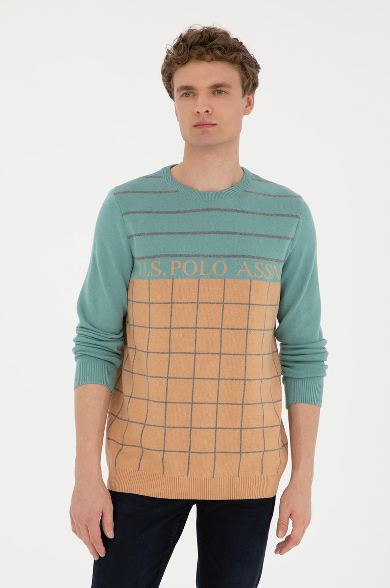 Erkek Kum Bisiklet Yaka Kazak