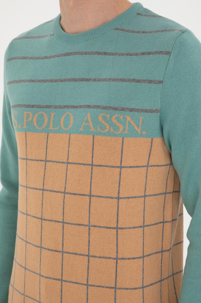 Erkek Kum Bisiklet Yaka Kazak