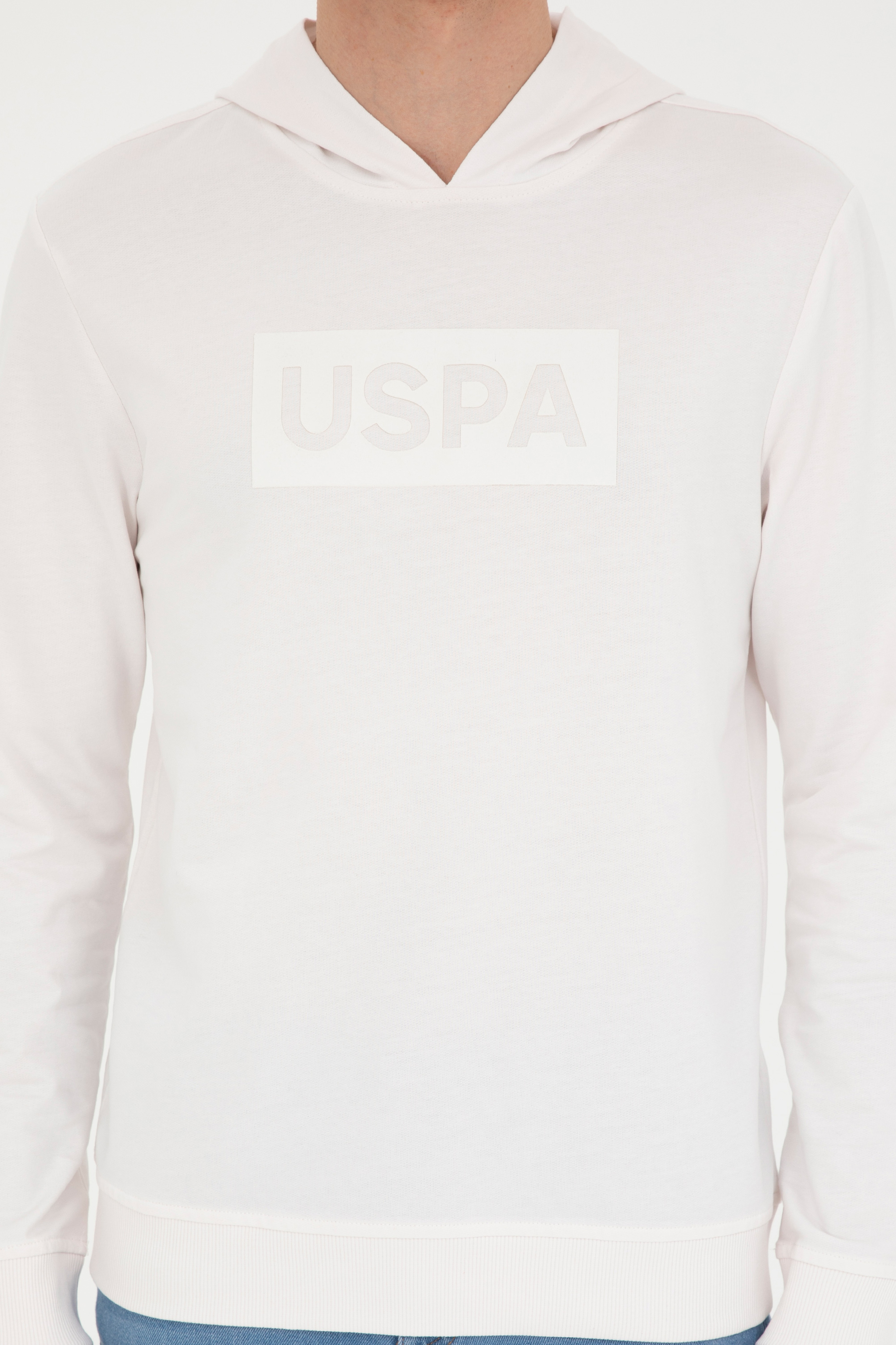 Erkek Ekru Sweatshirt - Image 6