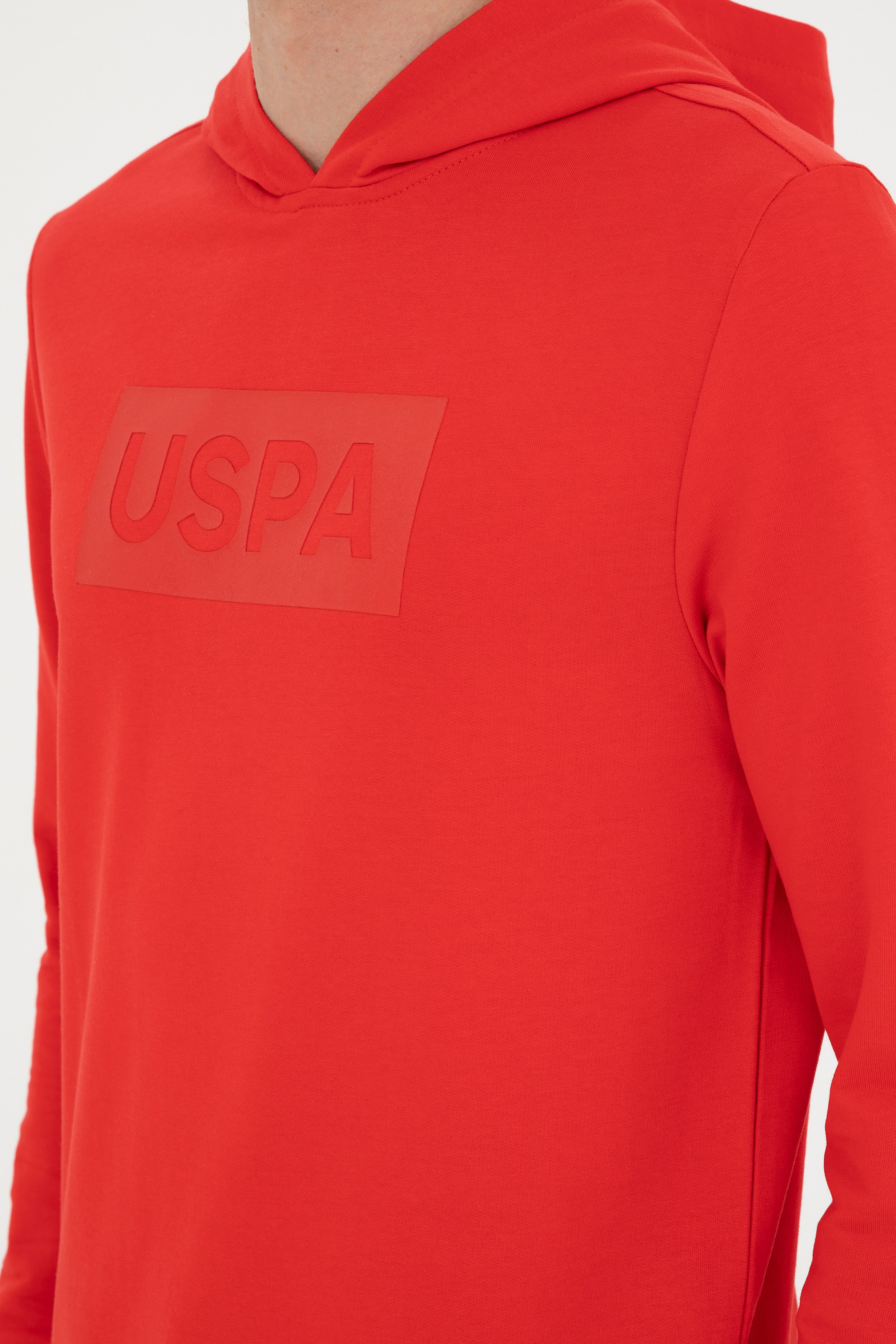 Erkek Kırmızı Sweatshirt - Image 7