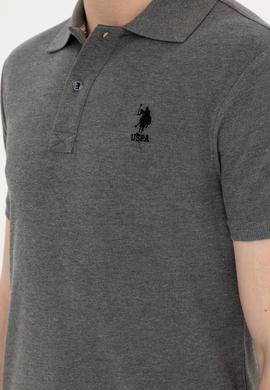 Erkek Antrasit Melanj Basic Tişört - 50279613027