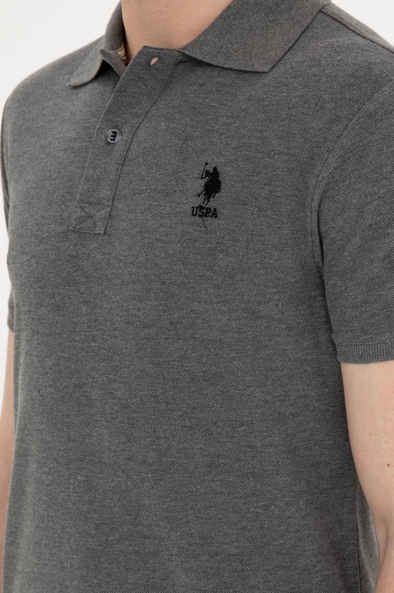 Erkek Antrasit Melanj Basic Tişört