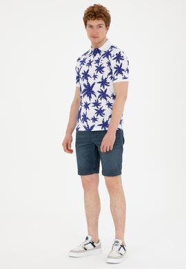 Erkek Standart Fit Polo Yaka Saks Tişört - 50289882011