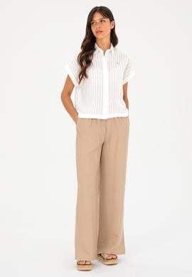 Kadın Kum Kanvas Pantolon - 50281147046
