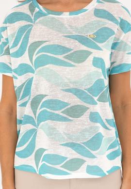 Kadın Mint Bisiklet Yaka Tişört - 50281792012