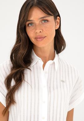 Kadın Beyaz Kısa Kollu Gömlek - 50289148003