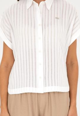 Kadın Beyaz Kısa Kollu Gömlek - 50289148003