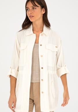 Kadın Ekru Ceket - 50284004019