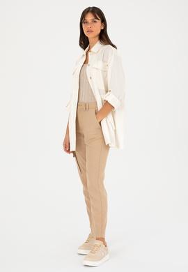 Kadın Ekru Ceket - 50284004019