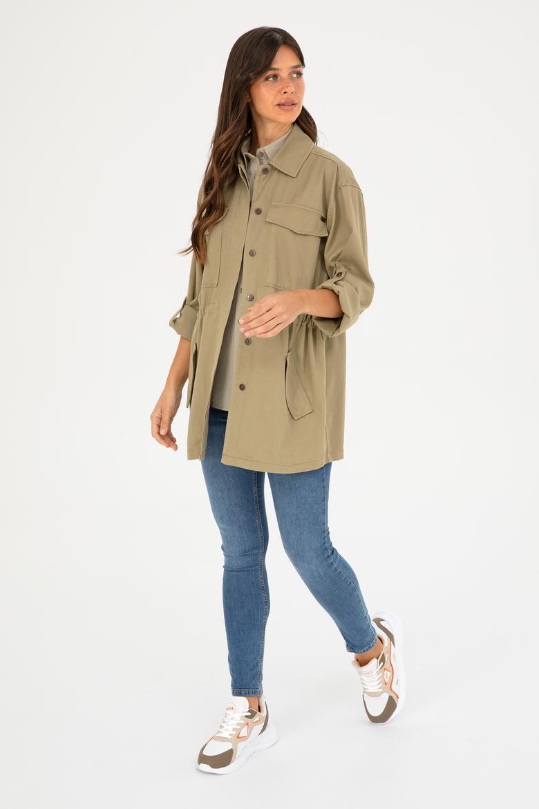 Kadın Haki Ceket - 50284004006
