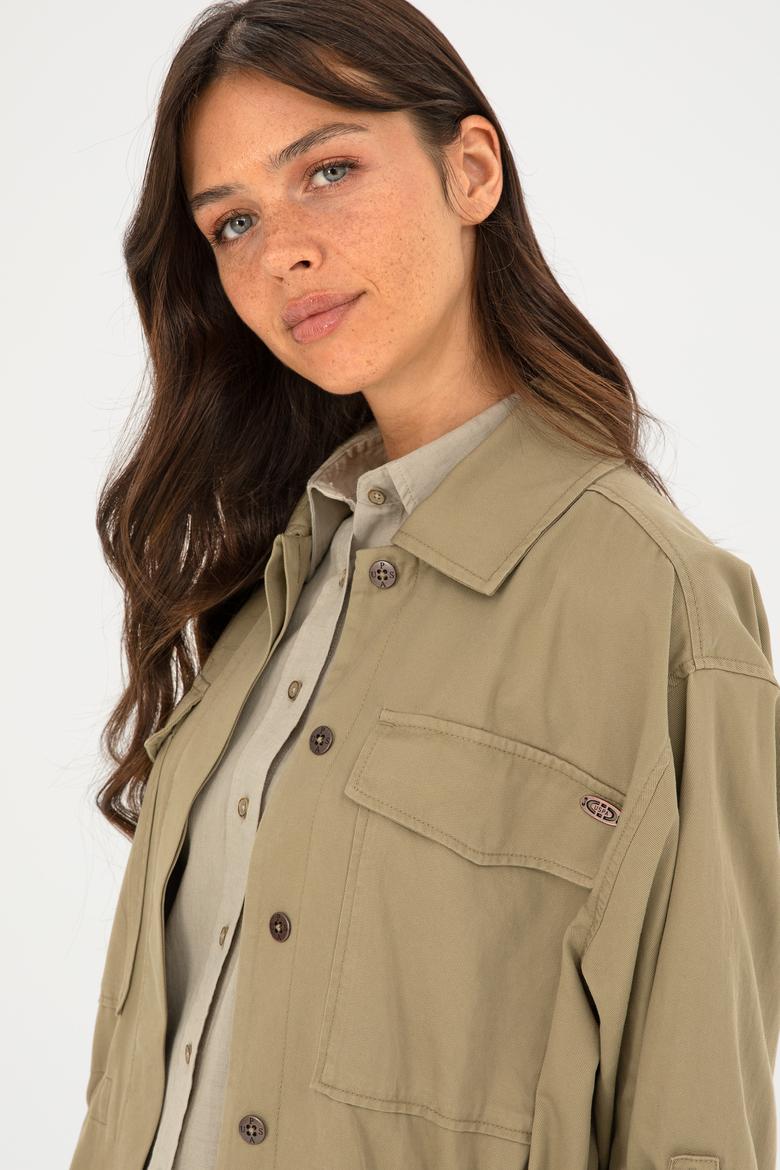 Kadın Haki Ceket - 50284004006