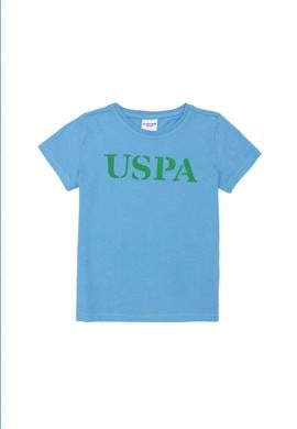 Çocuk Turkuaz Basic Bisiklet Yaka Tişört - 50263028112