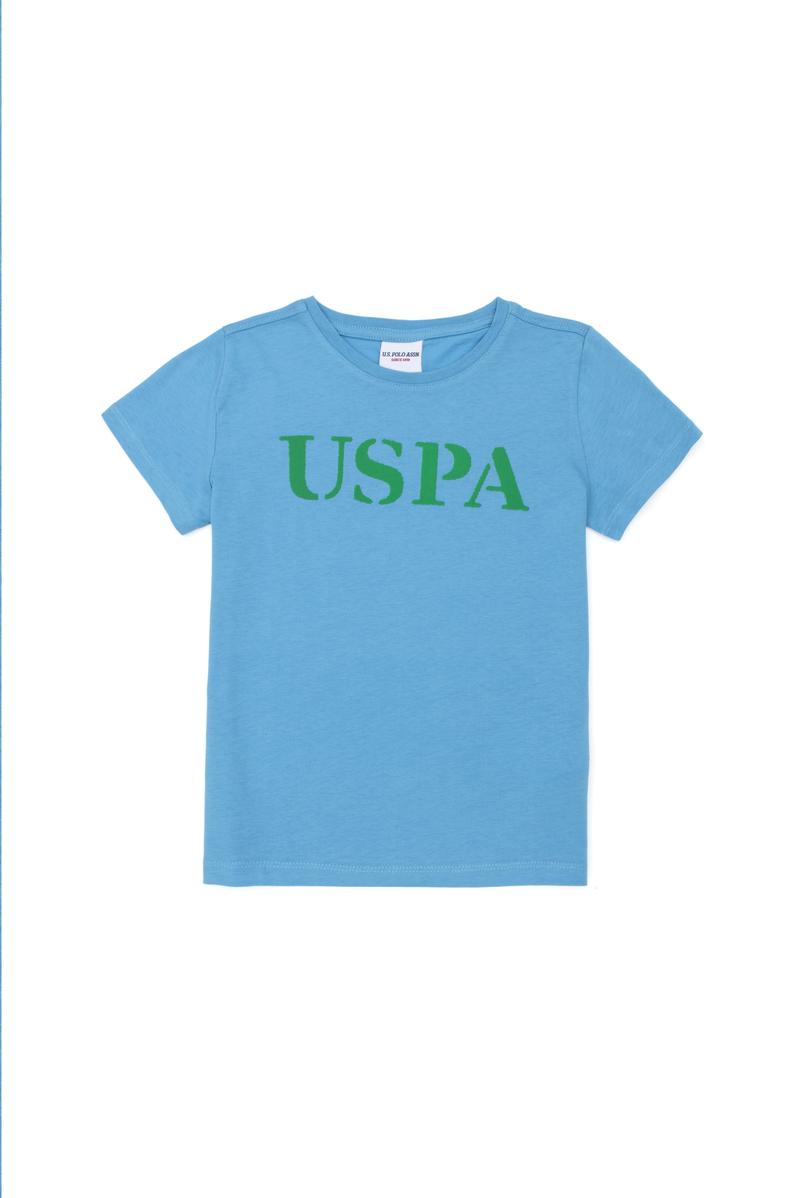 Çocuk Turkuaz Basic Bisiklet Yaka Tişört