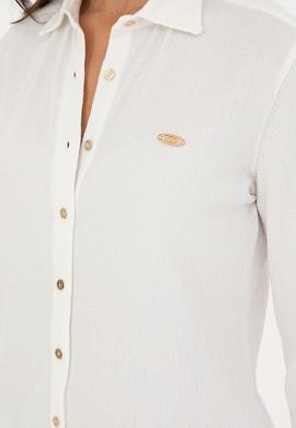 Kadın Ekru Örme Gömlek - 50282876004