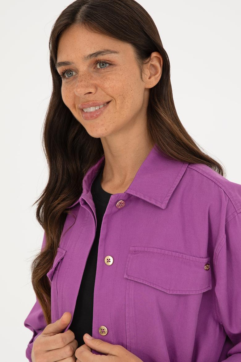 Kadın Mor Ceket - 50284004026