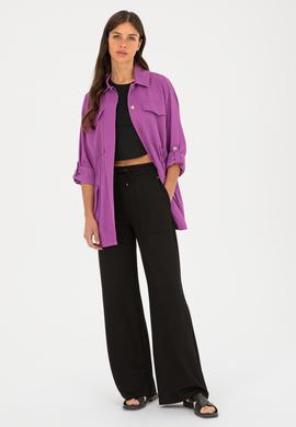 Kadın Mor Ceket - 50284004026