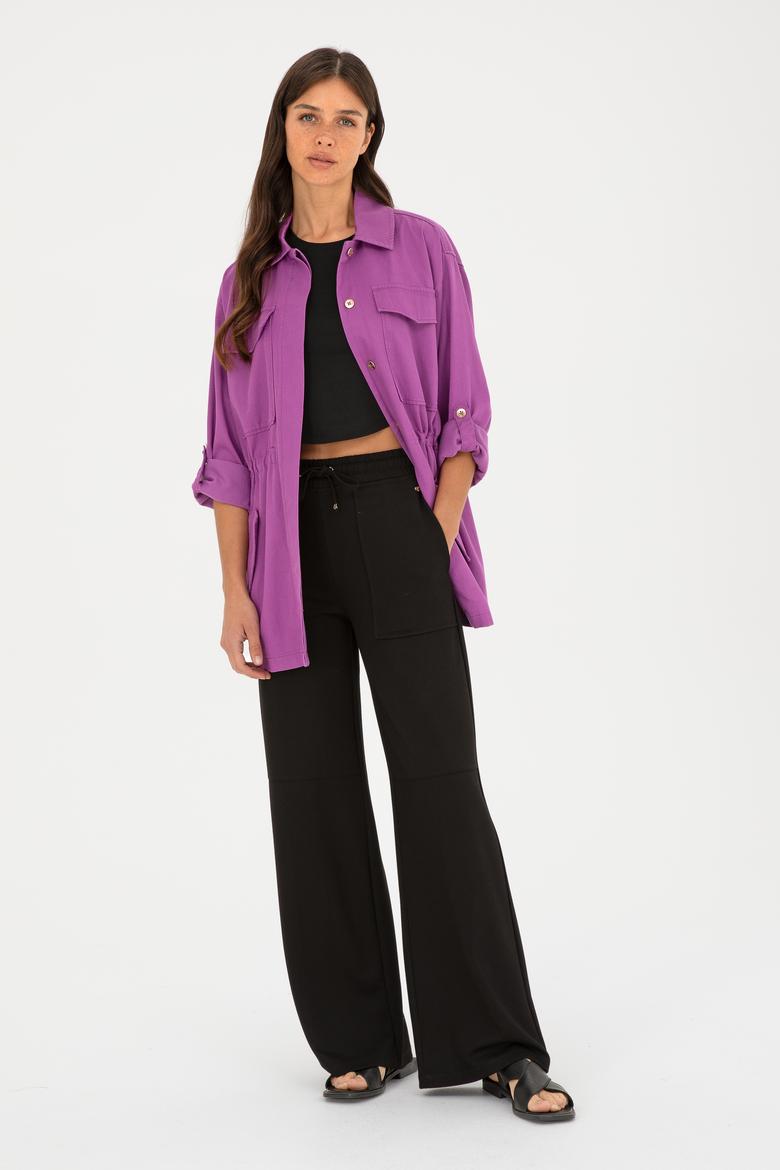 Kadın Mor Ceket - 50284004026