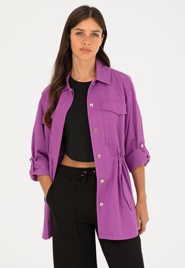 Kadın Mor Ceket - 50284004026