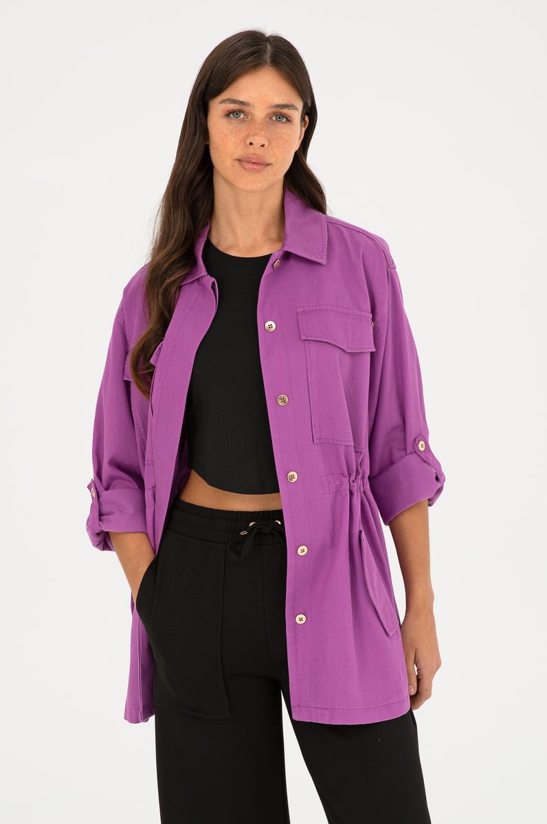 Kadın Mor Ceket
