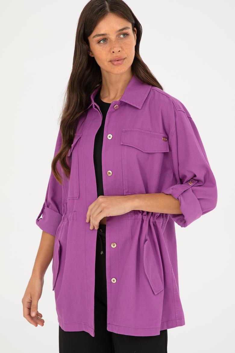 Kadın Mor Ceket - 50284004026