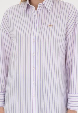 Kadın Lila Uzun Kollu Gömlek - 50289131004