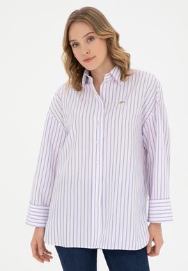 Kadın Lila Uzun Kollu Gömlek - 50289131004