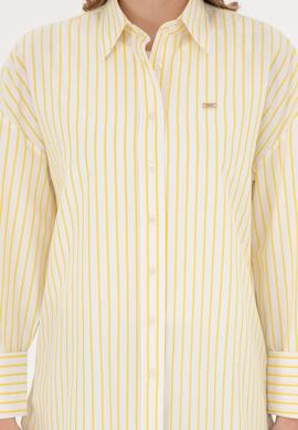 Kadın Sarı Uzun Kollu Gömlek - 50289131011