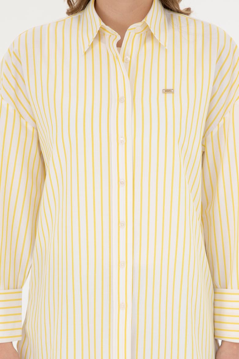 Kadın Sarı Uzun Kollu Gömlek - 50289131011