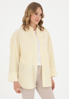 Kadın Sarı Uzun Kollu Gömlek - 50289131011